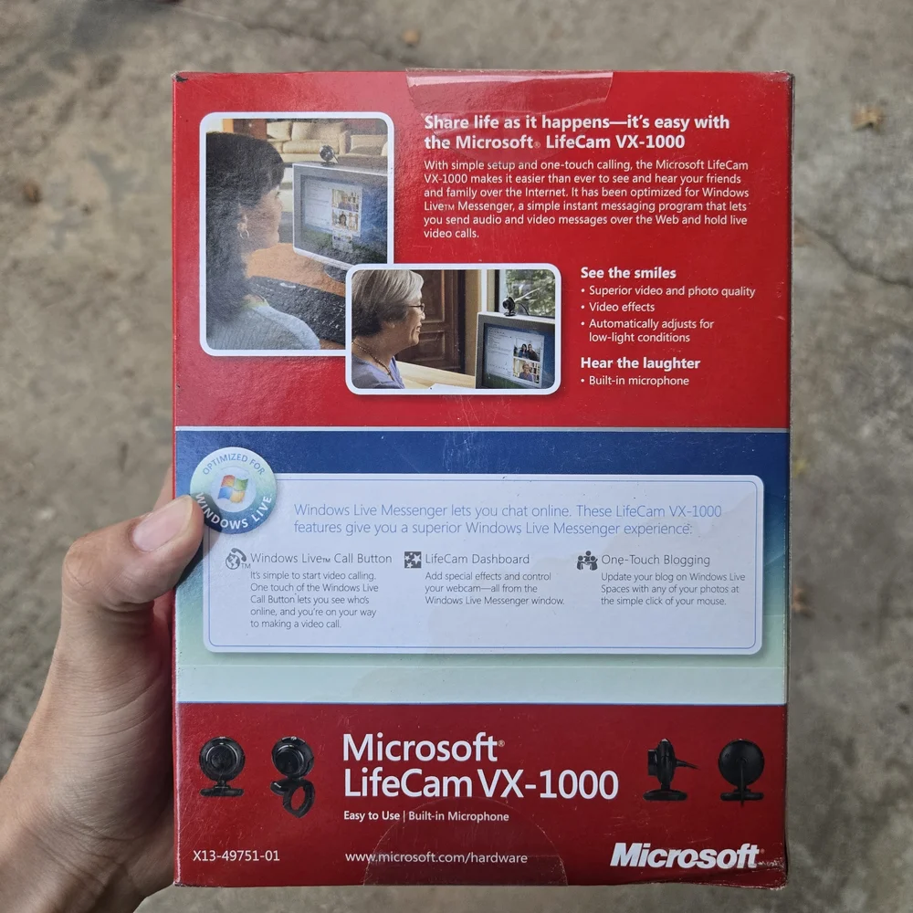 Microsoft LifeCam VX-1000‎ Black Webcam